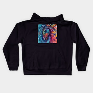 Horse ( head close -up ) Kids Hoodie